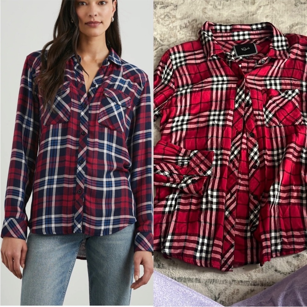 Rails Red and Navy Plaid Shirt
